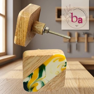 European Luxury Modern Design Resin Brass Wood Drawer <b>Door</b> Cabinet Knobs Pull Handle Kitchen Bathroom Bedroom Wardrobe Dresser - Product Image 2