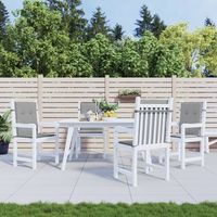 4 coussins de chaise de jardin gris 39.4 "x 19.7" x 1.2 "coussins d'extérieur en tissu Oxford