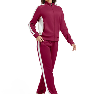 Conjunto Deportivo de Mujer de Primera Calidad, Chaqueta y Pantalones con Logotipo Personalizado, Tejido Transpirable, Ajuste Cómodo, Venta al Por Mayor - Product Image 3