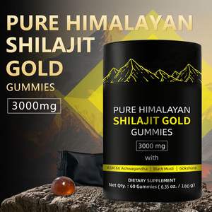Gomitas de Shilajit Puro del Himalaya OEM/ODM, Ricas en Ácido Fúlvico y Minerales Naturales, 60 Gomitas para Energía y Vitalidad - Product Image 2
