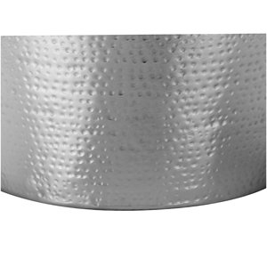 Mesa Auxiliar Moderna con Pedestal de Hierro, Mesa de Estilo Contemporáneo, Diseño Elegante con Ranuras, Mueble Minimalista de Lujo para Sala de Estar - Product Image 1