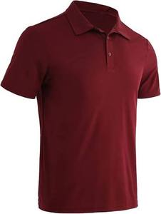 STELLAR Street Style Short Sleeve Team Wear Solid Front Breathable Dobby Fabric Moisture-Wicking Athletic Men's Polyester/Cotton - Product Image 1