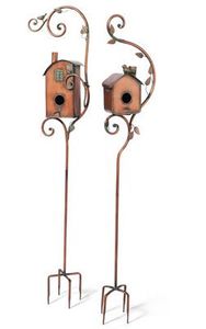 Casa para Pájaros en Forma de Cabaña, Jaula y Refugio para Pájaros de Metal de Cobre Hecha a Medida, Decoración de Jardín de Alta Calidad, Casa para Mascotas de Jardín - Product Image 6