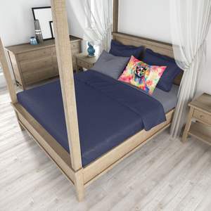 Nouveau léger Super doux facile d'entretien décoratif illustration taie d'oreiller Hippie Animal blaireau taille Standard housses de coussin - Product Image 4