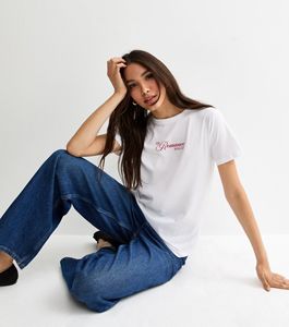 White Romance Print <b>T</b>-<b>Shirt</b> - Product Image 2
