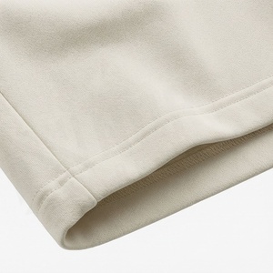Ensemble décontracté 2 pièces en coton tricoté pour femme : T-shirt à col rond et manches courtes brodé, couleur unie, coupe ample, au-dessus du genou - Product Image 6