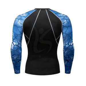 เสื้อแรชการ์ดแขนยาวสำหรับผู้ชายเสื้อแรชแบบเรียบง่ายออกแบบตามต้องการ - Product Image 3