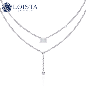 Collar de Lujo Europeo Americano de Alta Gama con Diamantes Completos, Colgante de Moda Sencillo, Cadena de Clavícula de Tendencia, Estilo Celebridad Online - Product Image 4