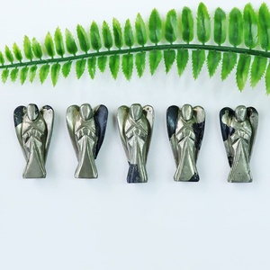 ฟิกเกอร์แองเจิลผู้พิทักษ์กระเป๋าดั้งเดิมรูปแกะสลักหินบำบัดอวยพรตัวคุณเองและคนที่คุณรักของขวัญโชคดี - Product Image 6