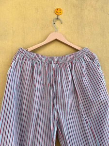 Conjunto de Pijama de Algodón a Rayas para Mujer, Manga Larga, Cintura Elástica, Ropa de Dormir Clásica, Material de Popelina Suave, para Primavera - Product Image 5