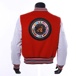 Custom Men Winter Streetwear Varsity Jacket Premium Embroidered Letterman Oem Odm Personalized 100% Wool Worsted Front - Product Image 6