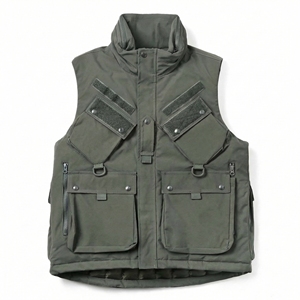 Chaleco Táctico Utilitario Olive al por Mayor |   Chaleco Multibolsillos para Exteriores y Trabajo |   Chaleco de rendimiento estilo OEM - Product Image 1