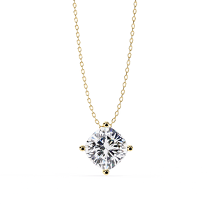 Colgante de diamante cultivado en laboratorio de 2,25 quilates, Perno de oro amarillo de 14K, regalo de aniversario para esposa - Product Image 2