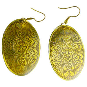 Boucles d'oreilles pour femmes Master Piece avec design à finitions multicolores, boucles d'oreilles pour femmes, nouvelle qualité, design en métal laiton - Product Image 4