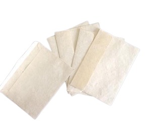 Ensemble d'enveloppes de bureau personnalisées, faites à la main, recyclées, sans bois, sans acide, en fibre de chanvre - Product Image 3