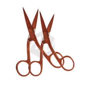 Tijeras para vendajes con revestimiento de color oro rosa, cuchillas de acero inoxidable, para primeros auxilios, uso artesanal, instrumentos médicos de corte con agarre, 3 uds. - Product Image 2