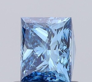 Diamant de laboratoire de 1,00 ct, taille princesse, couleur bleu fantaisie, pour la création de bagues, certifié IGI, diamants en vrac provenant d'un fournisseur indien - Product Image 2