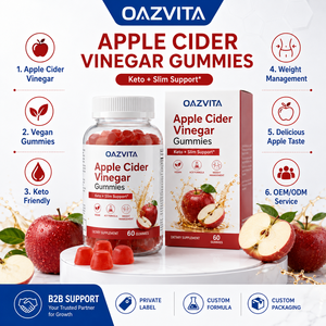 Complément Herbal Minceur Végétalien au <span class=keywords><strong>Vinaigre</strong></span> <span class=keywords><strong>de</strong></span> Cidre <span class=keywords><strong>de</strong></span> Pomme Gommes Keto ACV Halal pour Brûleur <span class=keywords><strong>de</strong></span> Graisse ISO 22000 OEM Oazvita - Product Image 3