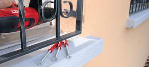 Ancrage de cadre HI LTI HRD-C 10x80, fixations en nylon avec vis à tête fraisée, zincées, pour béton, expansion. - Product Image 3