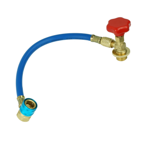 Kit de recharge de gaz Gamela, outil d'ouverture de valve pour climatisation automobile 134a, raccord en caoutchouc et laiton M14x1.25, garantie 1 an - Product Image 1
