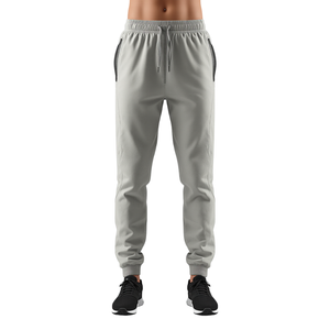 Pantalon de survêtement d'hiver pour homme, style streetwear, léger, en polyester/coton, taille élastique - Product Image 1
