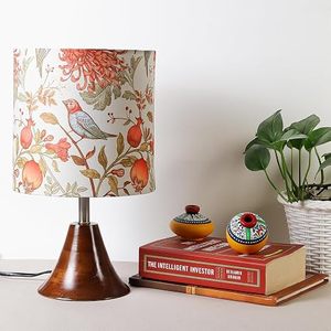 White <b>Table</b> <b>Lamp</b> Bedside Reading Light Fabric Shade Decorative Desk <b>Lamp</b> for Home Bedroom <b>Study</b> - Product Image 3