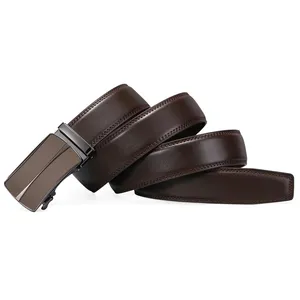 Ceinture automatique pour homme Everglide Corporation, boucle à verrouillage automatique, couleur marron, solide, formelle, largeur 35 mm, prête à offrir, durable - Product Image 2