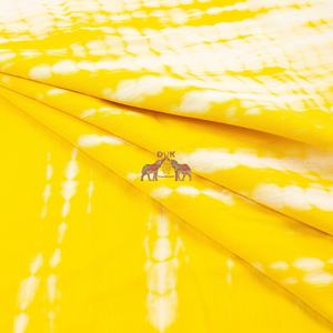 New Collection Lightweight Cotton Printed Fabric Handmade Yellow <b>Tie</b> Dye Print Dresses Shirts Soft Home Decorative Woven Girls - Product Image 4