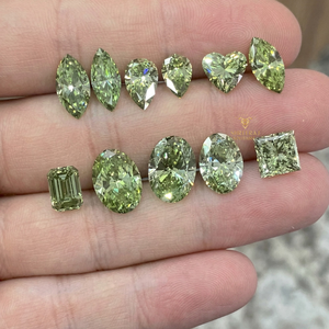 Diamantes Verdes Vívidos de Lujo en Oferta, de 1.00 a 3.00 Quilates, Diamantes Cultivados en Laboratorio Sueltos para Joyería, Certificados por IGI, SHREERAJ - Product Image 2