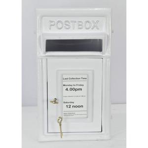 Custom Wedding <b>Post</b> <b>Box</b> White Coated Weatherproof Latest Style <b>Letter</b> <b>Box</b> For Garden Accessories - Product Image 2