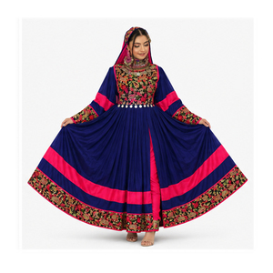 Achetez en ligne une élégante robe de mariée afghane de styliste, faible MOQ, prix raisonnables, design tendance, robe afghane Kuchi à vendre. - Product Image 2