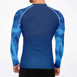 เสื้อป้องกันผดผื่นแบบระเหิดของผู้ชายเสื้อป้องกันผดผื่นแบบซับลิเมชันสวมใส่ง่ายน้ำหนักเบาระบายอากาศได้ดี - Product Image 4