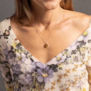 Tiger's Eye Sterling Silver Wedding & Party Jewelry Set Wholesale Trendy Handmade Drop <b>Earrings</b> Matching Necklace Export India - Product Image 6