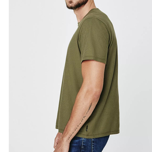 T-shirt uni de qualité supérieure, coupe mode, mélange de tissus, pré-rétréci, vente en gros - Product Image 5