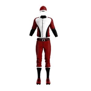 Ensemble uniforme de baseball d'hiver pour adultes, avec pantalon assorti, tissu en maille respirant sur le devant, manches courtes, pour la compétition - Product Image 4