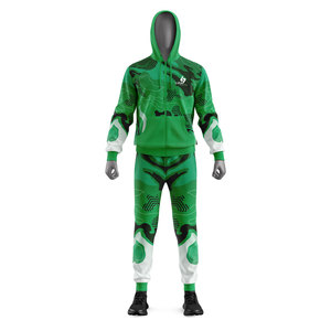 Men's Hooded Tracksuit <b>Camouflage</b> Print Full Length Zipper Front Quick Dry Polyester Sportswear Spring Adult Fit - Product Image 1