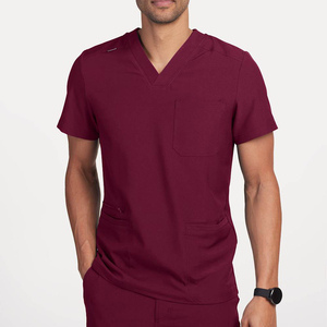 High Quality Men <b>Scrub</b> Set Fashionable Medical Uniforms New Style Knitted <b>Scrub</b> Suits Medical <b>Nursing</b> <b>Scrubs</b> Customized Color - Product Image 5