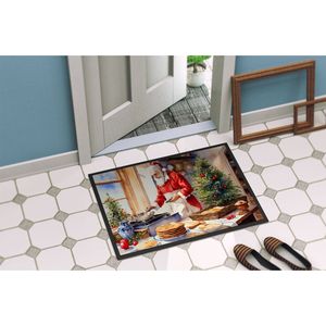 Père Noël Babbo Natale Paillasson Nouveau 18H X 27W Intérieur Extérieur Antidérapant Low Pile Tapis Lavables pour Entrée ou Porte d'Entrée - Product Image 4