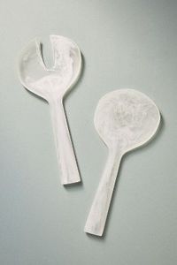 2-Piece <b>Salad</b> Serving Set Multi Color Hand Poured Resin <b>Salad</b> Spoon Fork Kitchen Utensils Decorative Premium Resin <b>Salad</b> <b>Server</b> - Product Image 5