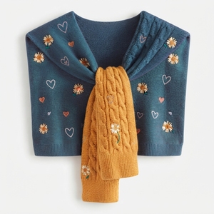 Proveedor de Bufandas de Punto Personalizadas OEM ODM, Fábrica Mayorista de Bufandas de Pashmina Cálidas para Mujer, Invierno, MOQ Bajo, Envío Rápido - Product Image 3