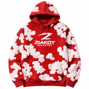 Servicios de Impresión Puff Directa para Diseños Únicos de Jeans Personalizados, Sudadera con Capucha Tears, Sudadera de Algodón con Forro Polar con Impresión Puff 1 - Product Image 3