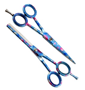 Ciseaux de coiffure professionnels KOUNAIN faits à la main pour droitiers, utilisation en salon de coiffure, lames en acier inoxydable, couleurs vibrantes, durables - Product Image 2