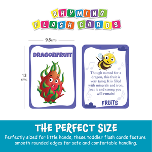 Cartes Flash Fruits de A à Z de Biplob, 28 cartes illustrées et rythmées recto-verso pour l'apprentissage de l'alphabet et du vocabulaire, pour les enfants de 2 à 7 ans - Product Image 5