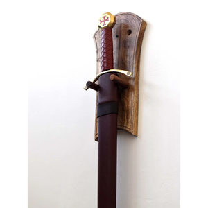Épée décorative des Templiers avec fourreau en cuir - Product Image 6
