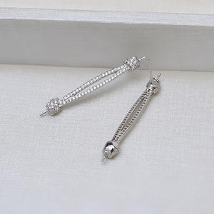 Conjunto de Joyería DIY para Mujer con Colgante de Plata S925 y Aretes de Perlas Huecas 1257, Accesorios de Moda - Product Image 4