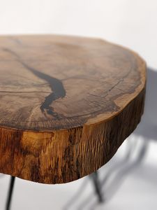 Ancient Oak <b>Epoxy</b> Log <b>Table</b> Rustic Heritage Wood Slice <b>Table</b> Natural Grain <b>Epoxy</b> <b>Coffee</b> <b>Table</b> Live Edge Timber Log Wooden <b>Table</b> - Product Image 4