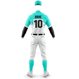 Maillot de baseball personnalisé sublimé en polyester et élasthanne, uniforme d'équipe de baseball avec impression de noms, maillots de softball - Product Image 3
