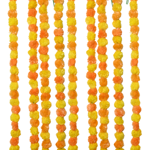 พวงมาลัยดอกดาวเรืองตกแต่งดอกไม้ประดิษฐ์มีหลายสีสินค้ามาใหม่ - Product Image 4