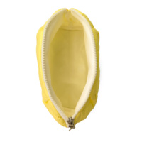 Personnalisable Luxe Petite Pochette Moelleuse Étanche Nylon PC Matériel Fermeture à Glissière Voyage Cosmétiques Cas Avec Votre