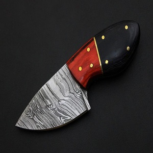 Cuchillo Utilitario de Acero de Damasco Hecho a Mano A&M ENTERPRISES con Hoja de Punta Caída, Estilo Desollador de Grado Industrial, Mango de Madera, OEM - Product Image 2
